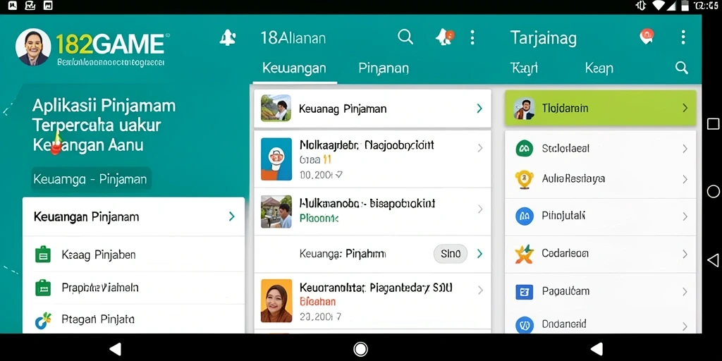 Tampilan antarmuka aplikasi Pinjaman 182GAME yang menarik dan user-friendly.