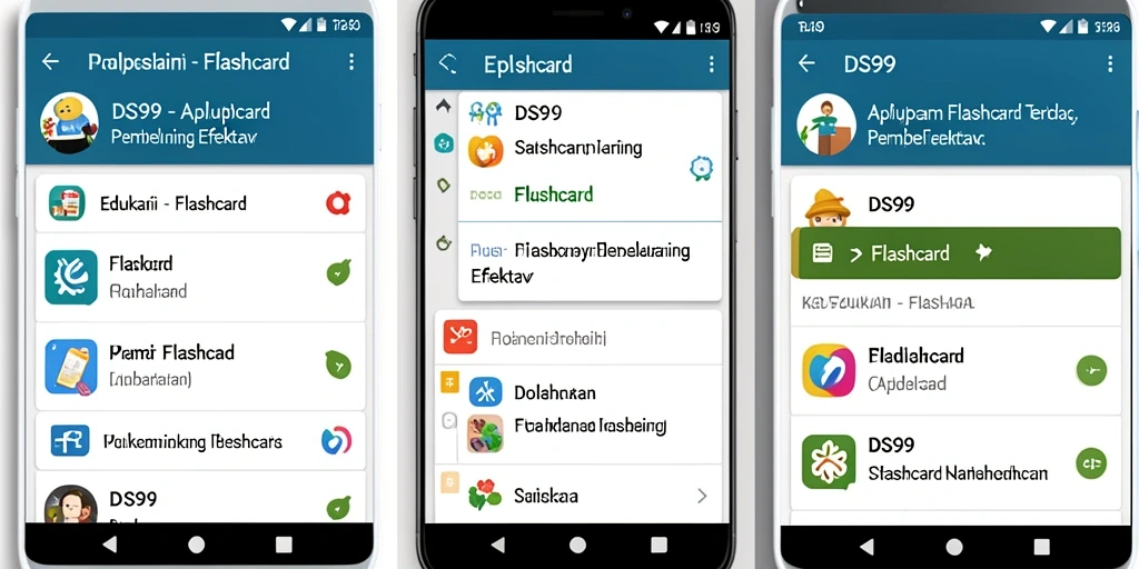 Antarmuka aplikasi DS99 yang sederhana dan user-friendly.