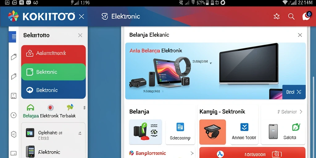 Antarmuka KOKITOTO yang modern dan user-friendly.