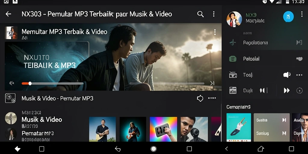 Antarmuka NX303 yang sederhana dan fungsional untuk Pemutar MP3.