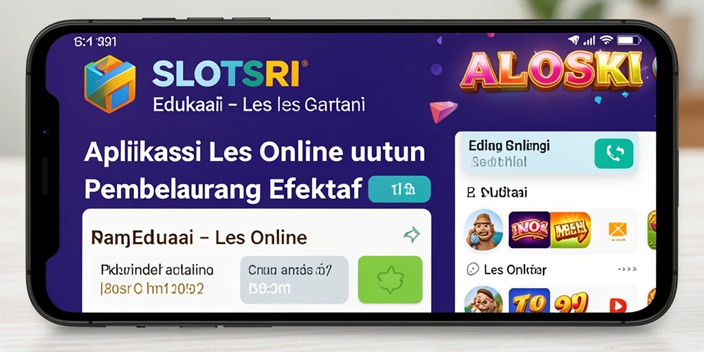 Antarmuka SLOTSRI yang interaktif dan edukatif.
