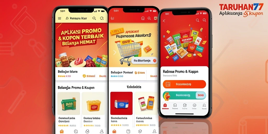 Tampilan antarmuka pengguna TARUHAN77 yang menarik dengan fungsi kupon.