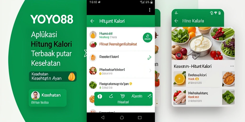 Antarmuka pengguna YOYO88 yang sederhana dan efisien untuk menghitung kalori.